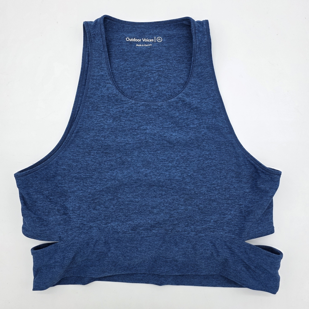 Outdoor Voices Women's Blue Slash Tank Top Bralette